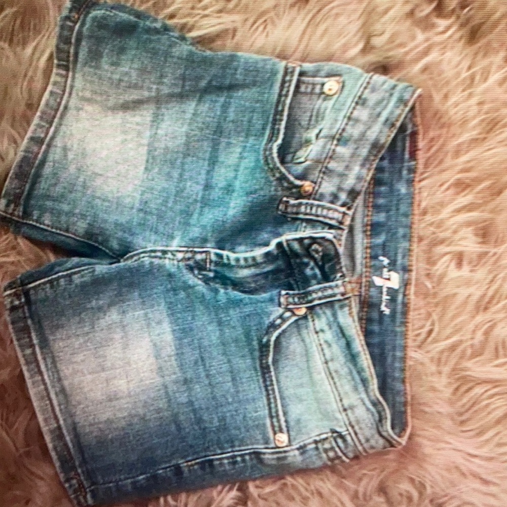 7 For all mankind denim shorts Girls